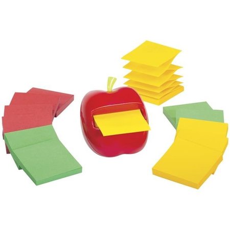 POST-IT Post-it 2023214 Red Apple Pop-Up Note Dispenser with 12 Note Pads; Black 2023214